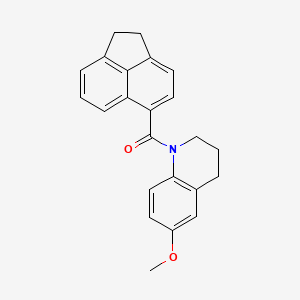 molecular formula C23H21NO2 B5811095 1-(1,2-dihydro-5-acenaphthylenylcarbonyl)-6-methoxy-1,2,3,4-tetrahydroquinoline 