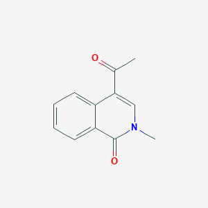 molecular formula C12H11NO2 B5811106 4-acetyl-2-methyl-1(2H)-isoquinolinone 