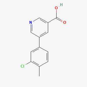 B581111 5-(3-Chloro-4-methylphenyl)nicotinic acid CAS No. 1261934-19-3