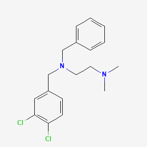 molecular formula C18H22Cl2N2 B5811115 N-benzyl-N-(3,4-dichlorobenzyl)-N',N'-dimethyl-1,2-ethanediamine 