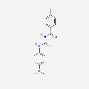 molecular formula C19H23N3OS B5811116 N-({[4-(diethylamino)phenyl]amino}carbonothioyl)-4-methylbenzamide 