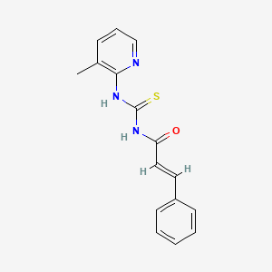 molecular formula C16H15N3OS B5811130 N-{[(3-methyl-2-pyridinyl)amino]carbonothioyl}-3-phenylacrylamide 