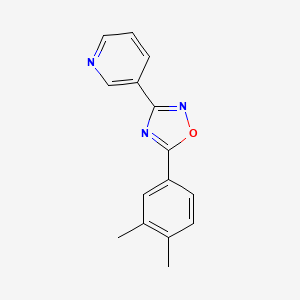 molecular formula C15H13N3O B5811139 3-[5-(3,4-dimethylphenyl)-1,2,4-oxadiazol-3-yl]pyridine 