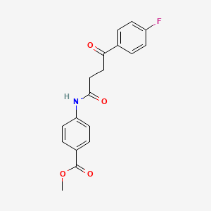 methyl 4-{[4-(4-fluorophenyl)-4-oxobutanoyl]amino}benzoate
