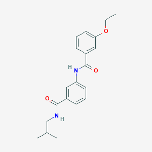 molecular formula C20H24N2O3 B5811149 3-ethoxy-N-{3-[(isobutylamino)carbonyl]phenyl}benzamide 