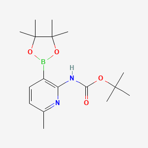 tert-Butyl (6-methyl-3-(4,4,5,5-tetramethyl-1,3,2-dioxaborolan-2-yl)pyridin-2-yl)carbamate