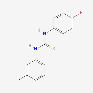 N-(4-fluorophenyl)-N'-(3-methylphenyl)thiourea