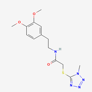 molecular formula C14H19N5O3S B5811181 N-[2-(3,4-dimethoxyphenyl)ethyl]-2-[(1-methyl-1H-tetrazol-5-yl)thio]acetamide 