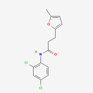 molecular formula C14H13Cl2NO2 B5811196 N-(2,4-dichlorophenyl)-3-(5-methyl-2-furyl)propanamide 