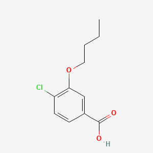 molecular formula C11H13ClO3 B581124 3-丁氧基-4-氯苯甲酸 CAS No. 1280786-97-1