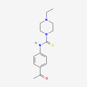 N-(4-acetylphenyl)-4-ethyl-1-piperazinecarbothioamide