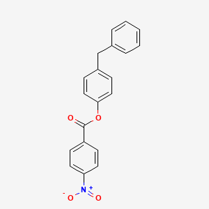 molecular formula C20H15NO4 B5811295 4-benzylphenyl 4-nitrobenzoate 