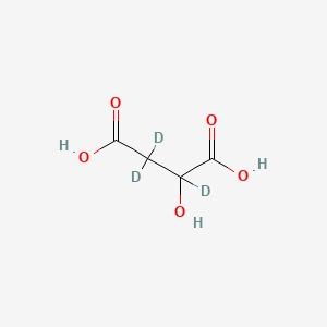molecular formula C4H6O5 B581131 2,2,3-三氘-3-羟基丁二酸 CAS No. 104596-63-6