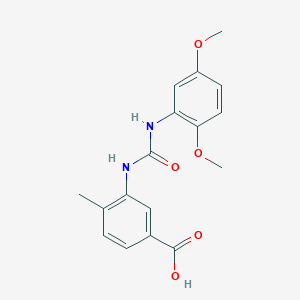 3-({[(2,5-dimethoxyphenyl)amino]carbonyl}amino)-4-methylbenzoic acid