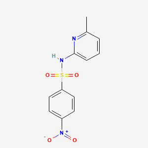 molecular formula C12H11N3O4S B5811337 N-(6-methyl-2-pyridinyl)-4-nitrobenzenesulfonamide 