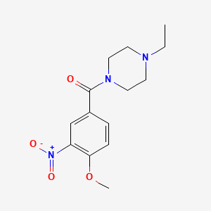 1-ethyl-4-(4-methoxy-3-nitrobenzoyl)piperazine