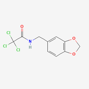 N-(1,3-benzodioxol-5-ylmethyl)-2,2,2-trichloroacetamide