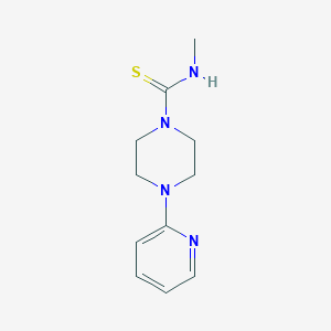 molecular formula C11H16N4S B5811422 N-methyl-4-(2-pyridinyl)-1-piperazinecarbothioamide 