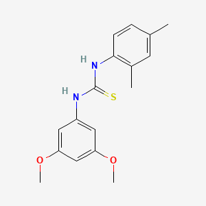 molecular formula C17H20N2O2S B5811436 N-(3,5-dimethoxyphenyl)-N'-(2,4-dimethylphenyl)thiourea 