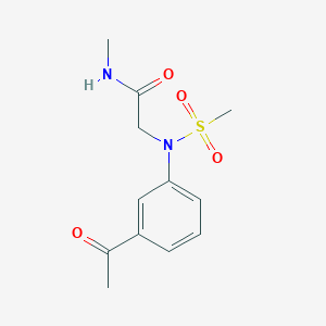 N~2~-(3-acetylphenyl)-N~1~-methyl-N~2~-(methylsulfonyl)glycinamide