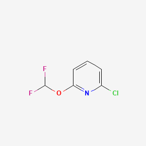 molecular formula C6H4ClF2NO B581146 2-氯-6-(二氟甲氧基)吡啶 CAS No. 1214377-45-3