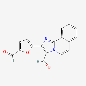 molecular formula C17H10N2O3 B5811470 2-(5-formyl-2-furyl)imidazo[2,1-a]isoquinoline-3-carbaldehyde 
