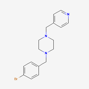 molecular formula C17H20BrN3 B5811483 1-(4-bromobenzyl)-4-(4-pyridinylmethyl)piperazine 