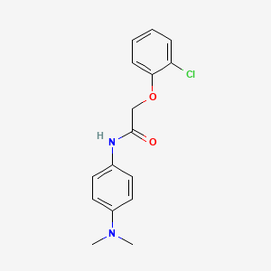 molecular formula C16H17ClN2O2 B5811502 2-(2-chlorophenoxy)-N-[4-(dimethylamino)phenyl]acetamide 