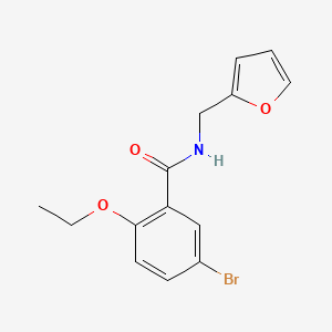 molecular formula C14H14BrNO3 B5811548 5-bromo-2-ethoxy-N-(2-furylmethyl)benzamide 