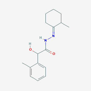 2-hydroxy-N'-(2-methylcyclohexylidene)-2-(2-methylphenyl)acetohydrazide