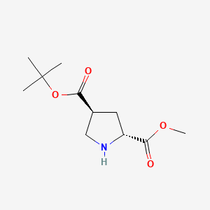 (2R,4S)-methyl 4-(tert-butoxycarbonyl)pyrrolidine-2-carboxylate