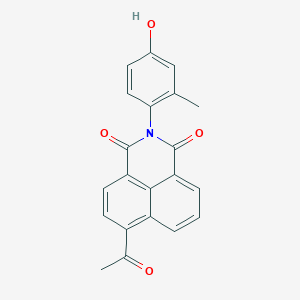 6-acetyl-2-(4-hydroxy-2-methylphenyl)-1H-benzo[de]isoquinoline-1,3(2H)-dione