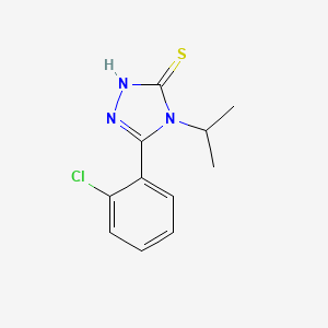 molecular formula C11H12ClN3S B5811613 5-(2-chlorophenyl)-4-isopropyl-2,4-dihydro-3H-1,2,4-triazole-3-thione 