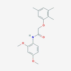 molecular formula C19H23NO4 B5811621 N-(2,4-dimethoxyphenyl)-2-(2,3,5-trimethylphenoxy)acetamide 