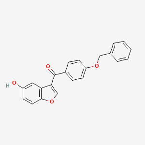 molecular formula C22H16O4 B5811631 [4-(benzyloxy)phenyl](5-hydroxy-1-benzofuran-3-yl)methanone 