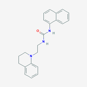 molecular formula C22H23N3O B5811633 N-[2-(3,4-dihydro-1(2H)-quinolinyl)ethyl]-N'-1-naphthylurea 