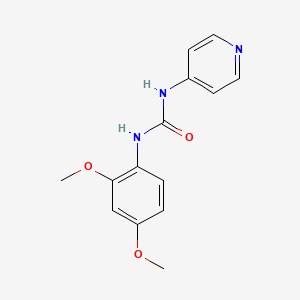 molecular formula C14H15N3O3 B5811646 N-(2,4-dimethoxyphenyl)-N'-4-pyridinylurea 