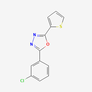 2-(3-chlorophenyl)-5-(2-thienyl)-1,3,4-oxadiazole