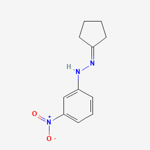 molecular formula C11H13N3O2 B5811667 cyclopentanone (3-nitrophenyl)hydrazone 
