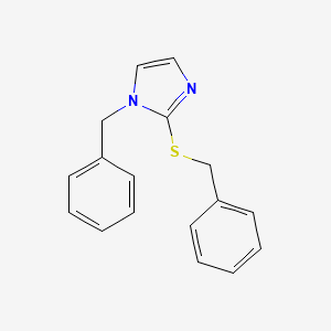 molecular formula C17H16N2S B5811764 1-苄基-2-(苄基硫代)-1H-咪唑 CAS No. 5193-59-9