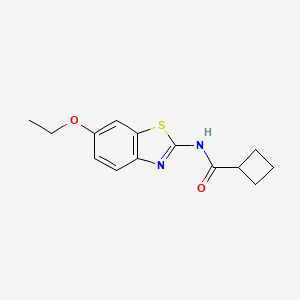 molecular formula C14H16N2O2S B5811765 N-(6-ethoxy-1,3-benzothiazol-2-yl)cyclobutanecarboxamide 