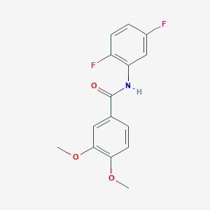 molecular formula C15H13F2NO3 B5811774 N-(2,5-difluorophenyl)-3,4-dimethoxybenzamide 