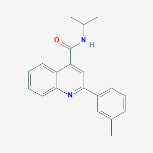 molecular formula C20H20N2O B5811787 N-isopropyl-2-(3-methylphenyl)-4-quinolinecarboxamide 