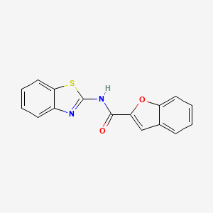 molecular formula C16H10N2O2S B5811791 N-1,3-苯并噻唑-2-基-1-苯并呋喃-2-甲酰胺 