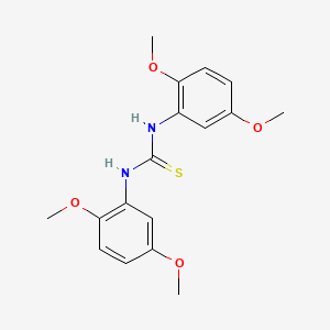 molecular formula C17H20N2O4S B5811799 N,N'-bis(2,5-dimethoxyphenyl)thiourea 