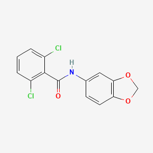 molecular formula C14H9Cl2NO3 B5811805 N-1,3-benzodioxol-5-yl-2,6-dichlorobenzamide 
