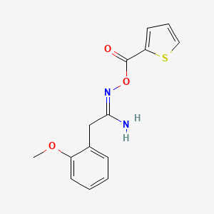 molecular formula C14H14N2O3S B5811806 2-(2-methoxyphenyl)-N'-[(2-thienylcarbonyl)oxy]ethanimidamide 