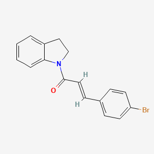 molecular formula C17H14BrNO B5811808 1-[3-(4-bromophenyl)acryloyl]indoline 