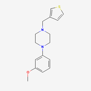 molecular formula C16H20N2OS B5811839 1-(3-methoxyphenyl)-4-(3-thienylmethyl)piperazine 