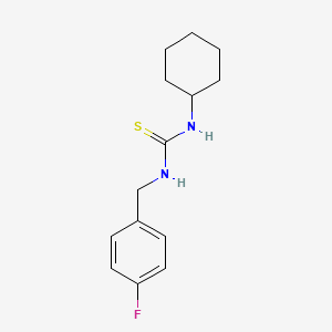 molecular formula C14H19FN2S B5811849 N-cyclohexyl-N'-(4-fluorobenzyl)thiourea 